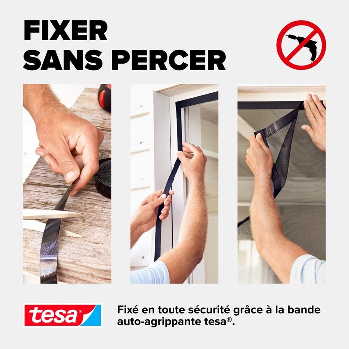 Rideau magnétique anti-insectes 210x90cm - Anthracite - 30% de remise