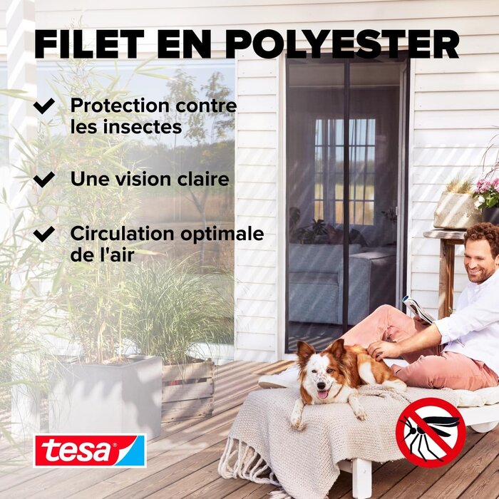 Rideau magnétique anti-insectes 210x90cm - Anthracite - 30% de remise