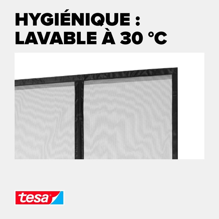 Rideau magnétique anti-insectes 210x90cm - Anthracite - 30% de remise