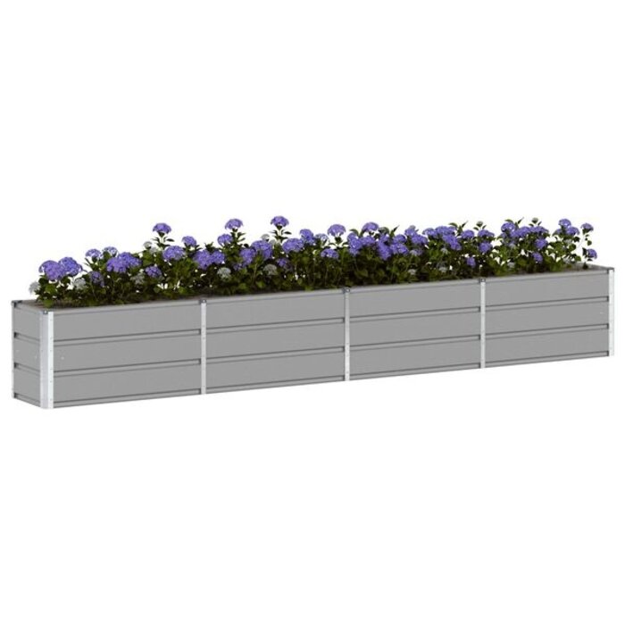 Vidaxl Grande Jardinière Acier 320 cm Gris Clair - 34% de remise