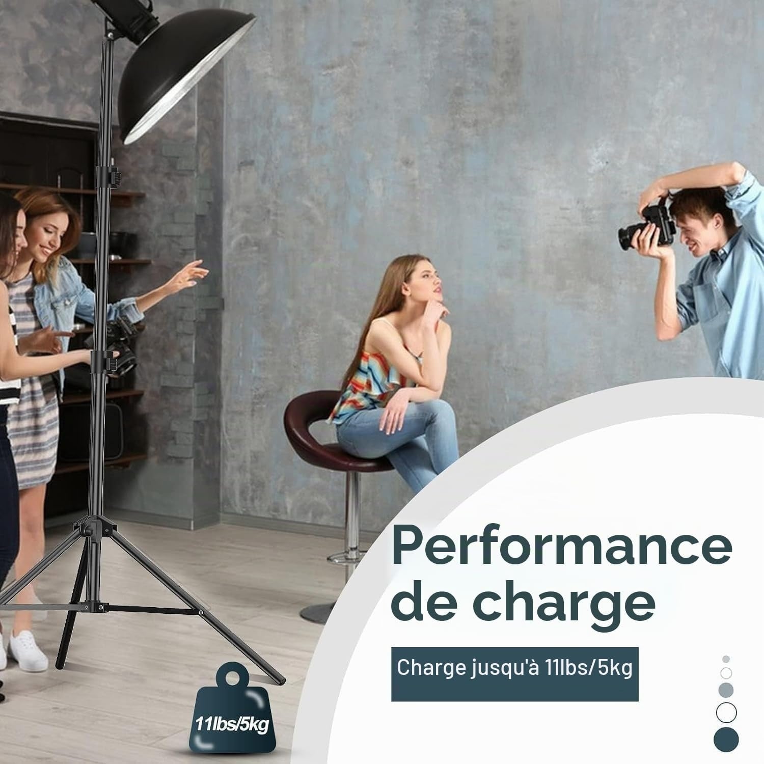 Lot de 2 trépieds studio 2,1m pour photo vidéo - 31% de remise