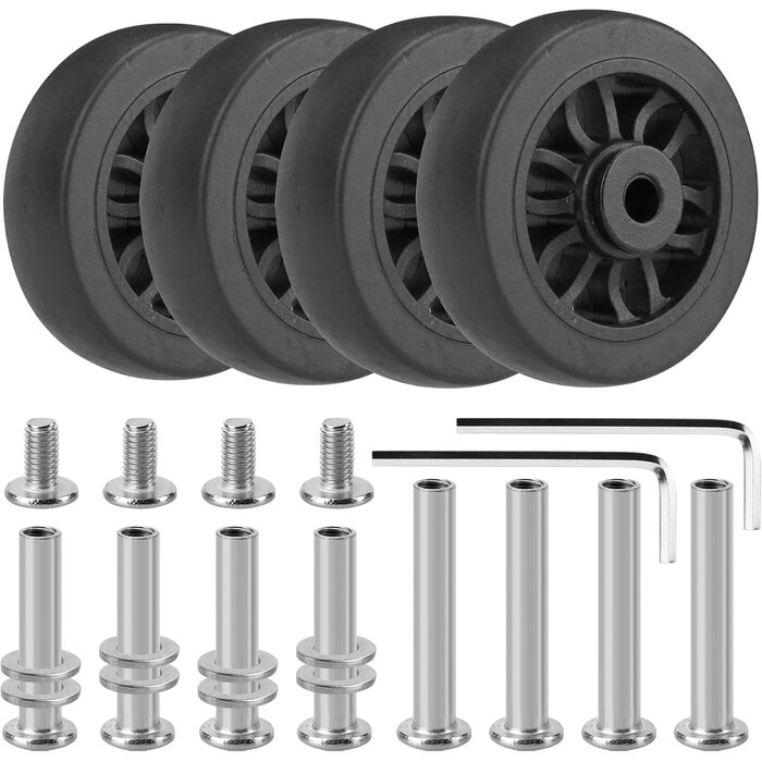 Kit 4 roues de remplacement pour valise 50mm - 29% de remise