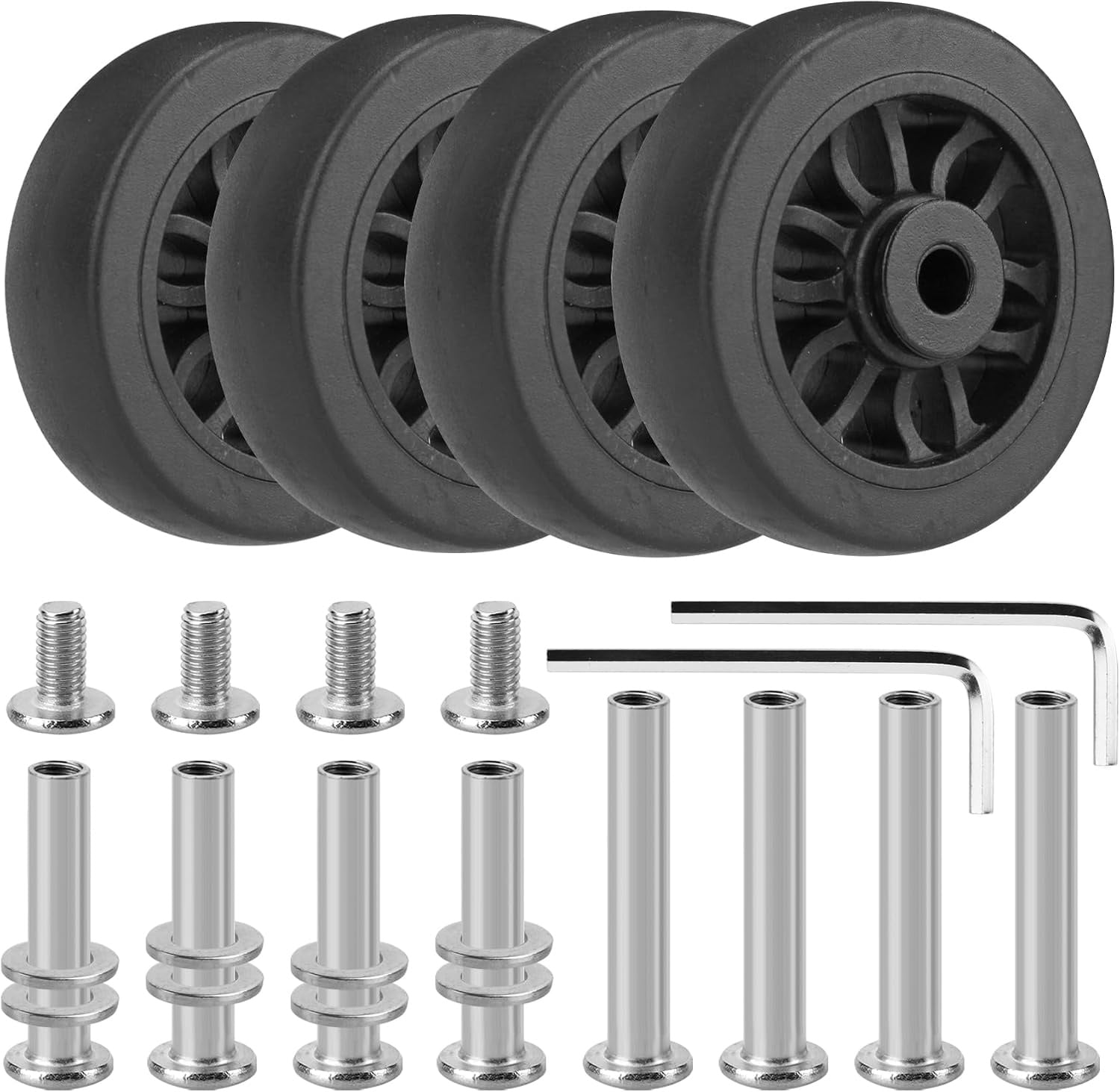 Kit 4 roues de remplacement pour valise 50mm - 29% de remise