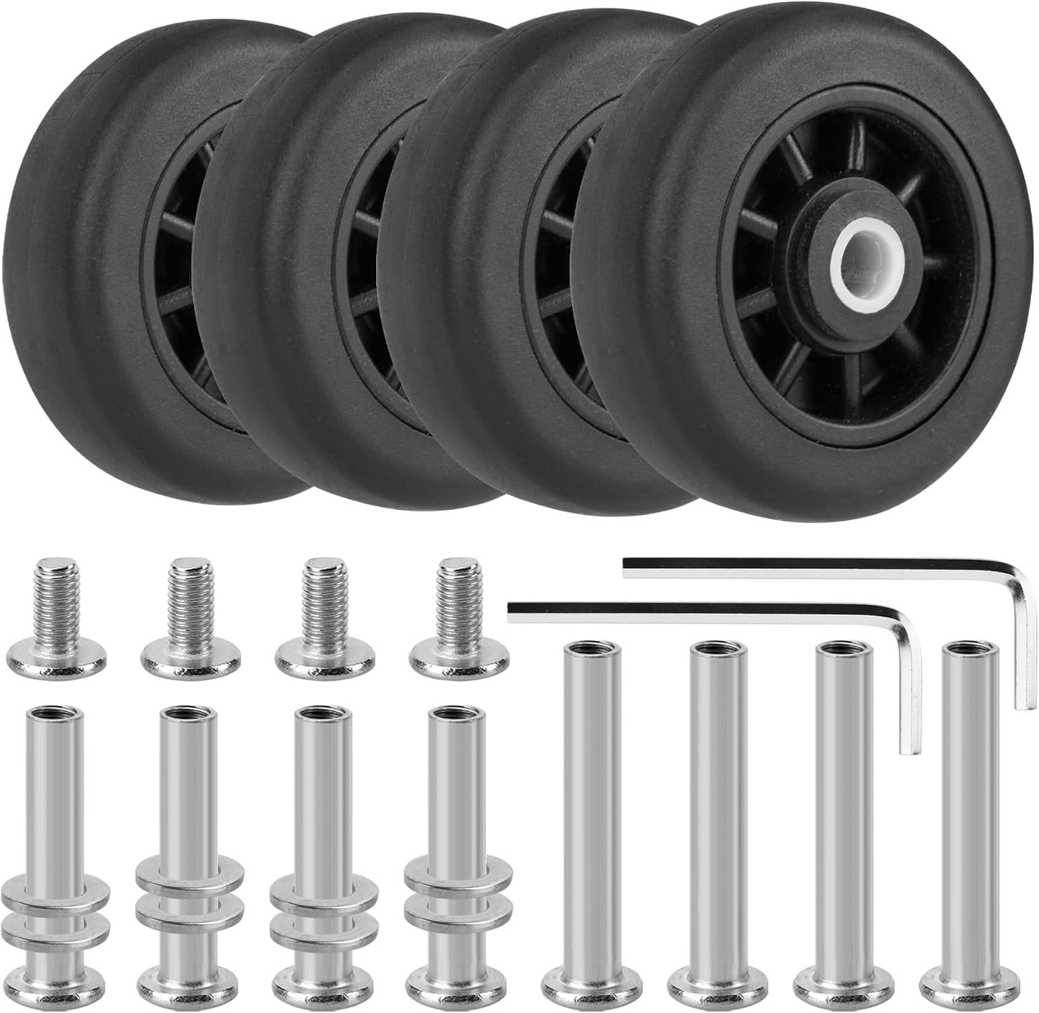 Kit 4 roues de remplacement pour valise 50mm - 29% de remise
