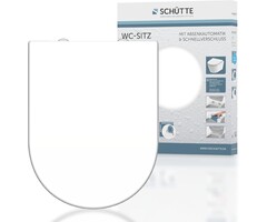 Abattant WC en forme de D | Fermeture ralentie | Blanc | 56% de remise