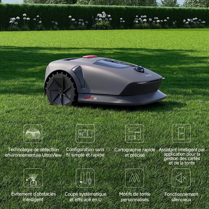 Robot tondeuse sans fil 800 m² - 35% de remise - Déballé bon état