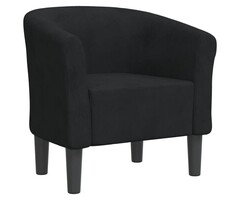 Vidaxl Fauteuil coque en velours noir - 47% de remise