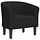 Fauteuil coque en velours noir - 35% de remise