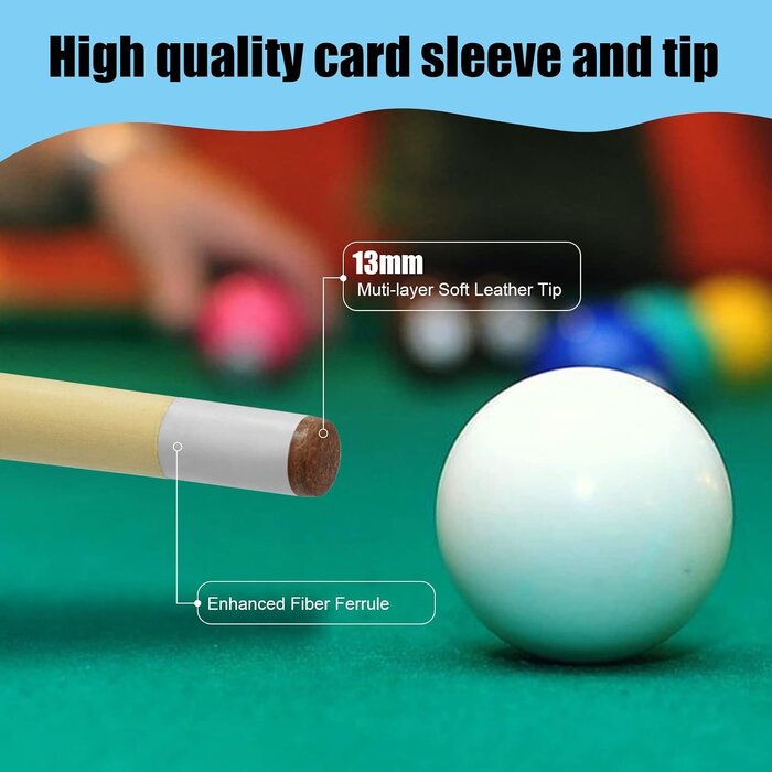 Set de 2 queues de billard courtes pour enfants - 31% de remise