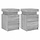 Lot de 2 tables de chevet LED chêne gris sonoma - 34% de remise