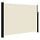 Paravent rétractable 140x300 cm crème - 34% de remise