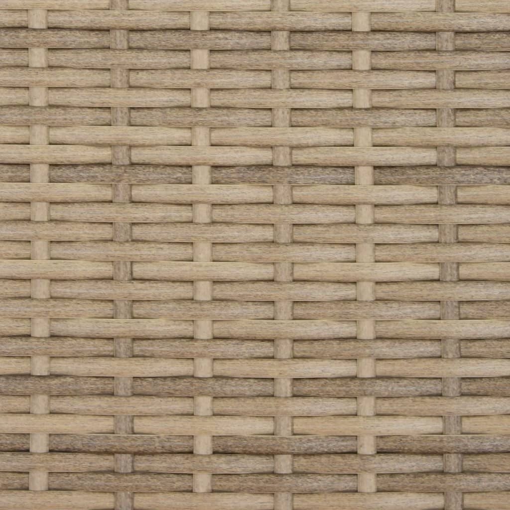 Vidaxl Banc de jardin 2 places avec repose-pieds - Beige - 35% de remise
