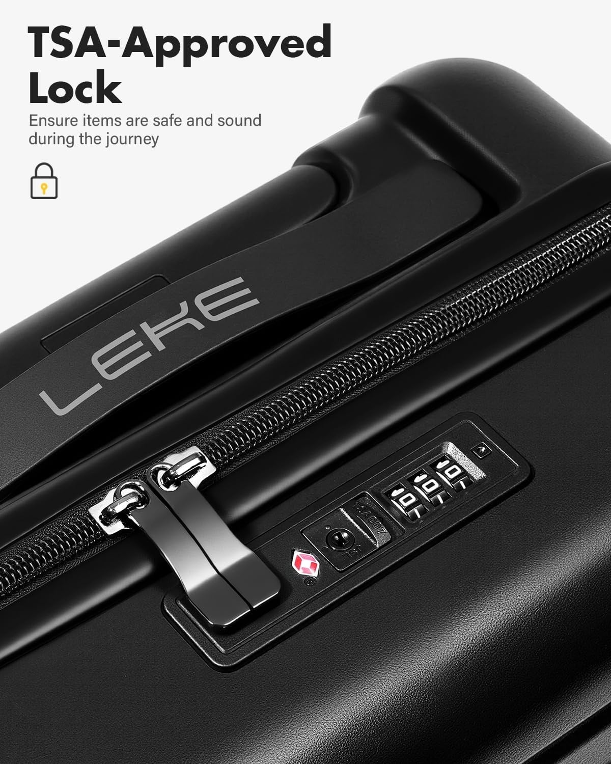 Valise cabine 16 pouces sous siège TSA - Noire - 32% de remise