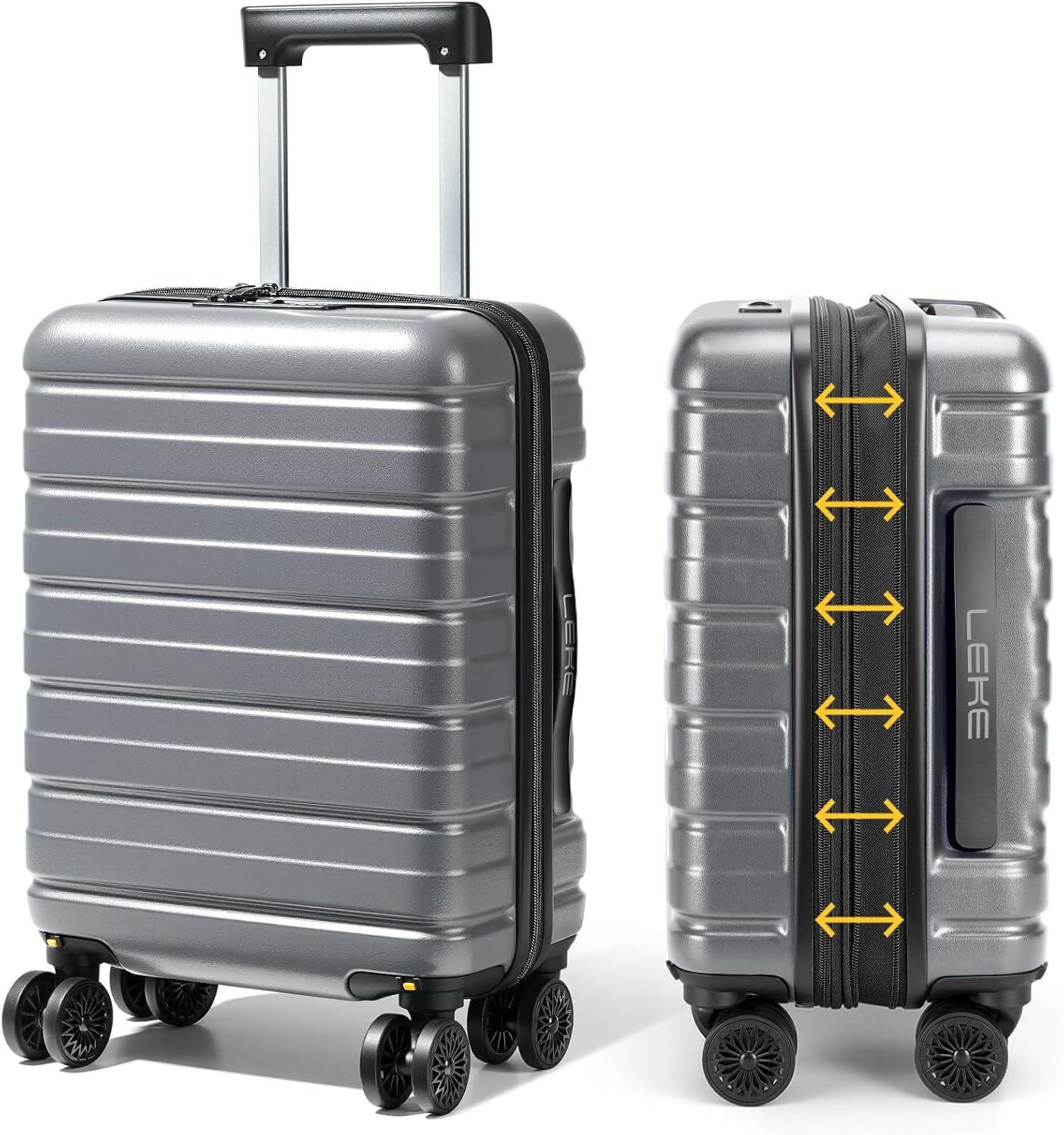 Valise cabine 16 pouces sous siège TSA - Noire - 32% de remise