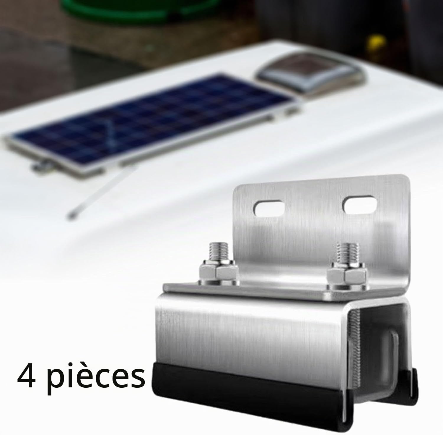 Kit fixation toit universel inox 304 - 4 pièces - 31% de remise