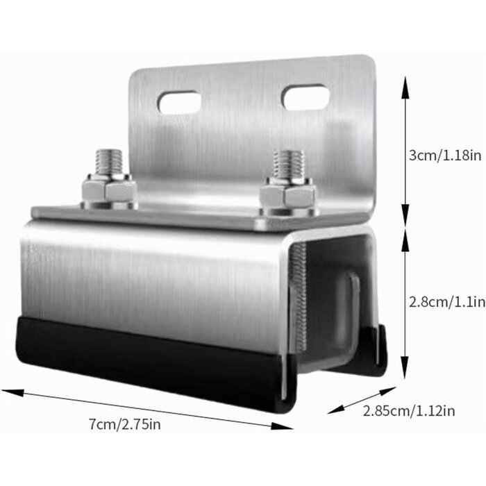 Kit fixation toit universel inox 304 - 4 pièces - 31% de remise