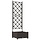 Bac à fleurs avec treillis - 120x40x143 cm - 3 pièces - 34% de remise