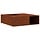 Brasero carré en acier rouille 100x100cm - 35% de remise