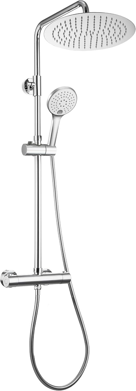 Colonne de douche hydromassante chromée 20x20cm - 33% de remise