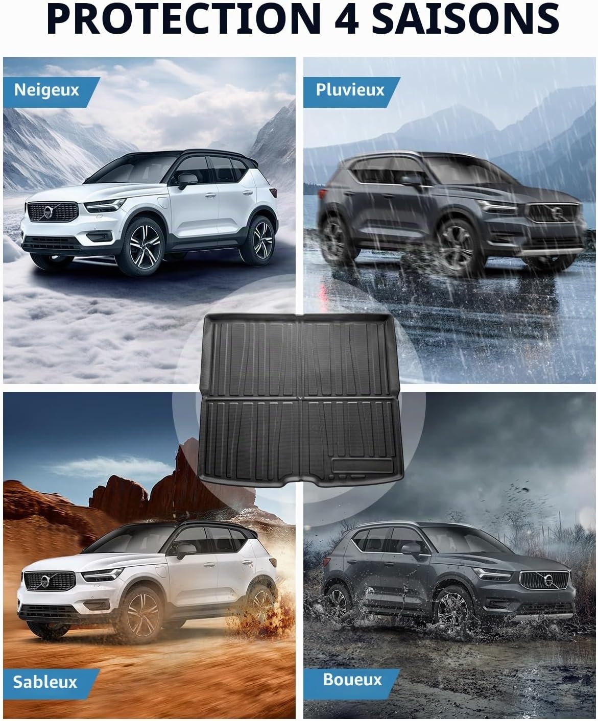 Tapis de coffre sur mesure - Volvo XC40 & C40 (2018-2026) - 34% de remise