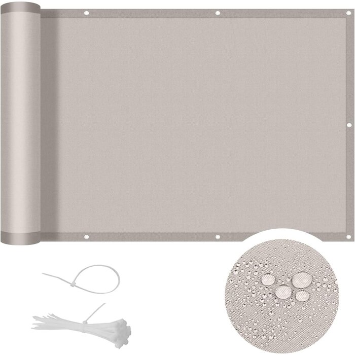 Brise-vue 100x400 cm Beige M - 29% de remise
