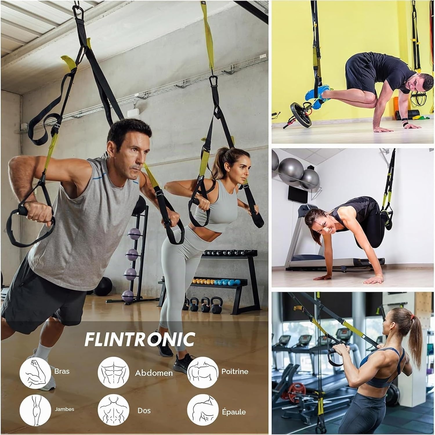 Kit d'entraînement en suspension Zwart geel taille S - 31% de remise
