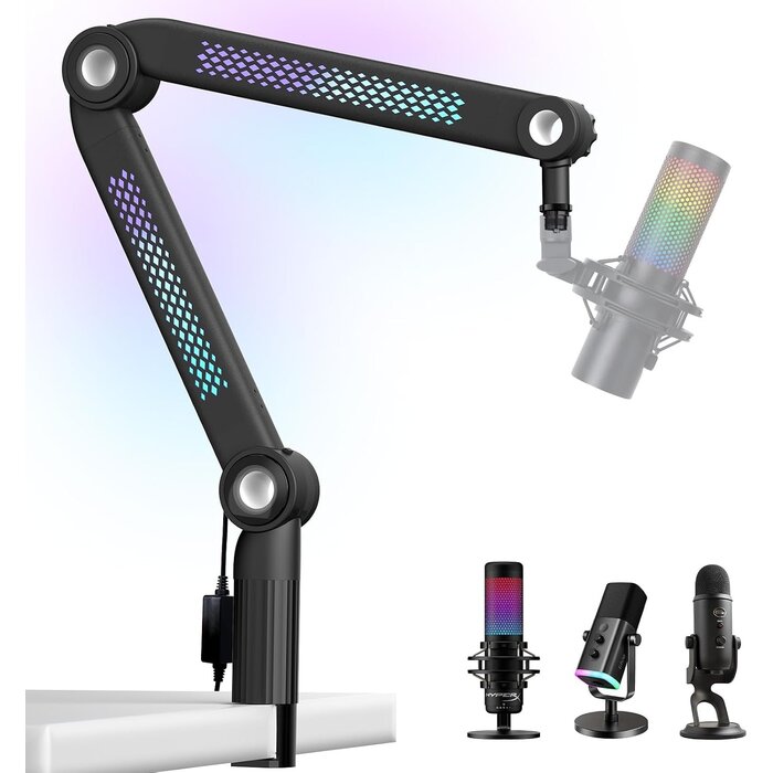 Bras de micro articulé RGB, taille M, noir - 34% de remise
