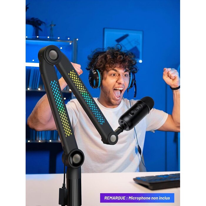 Bras de micro articulé RGB, taille M, noir - 34% de remise