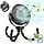 Ventilateur Portable 360° USB LED - 5200 mAh - Noir - 30% de remise