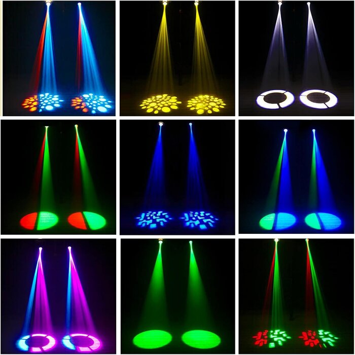 Lyre LED 50W DJ - 8 Gobos et 8 Couleurs - DMX 512 - 34% de remise