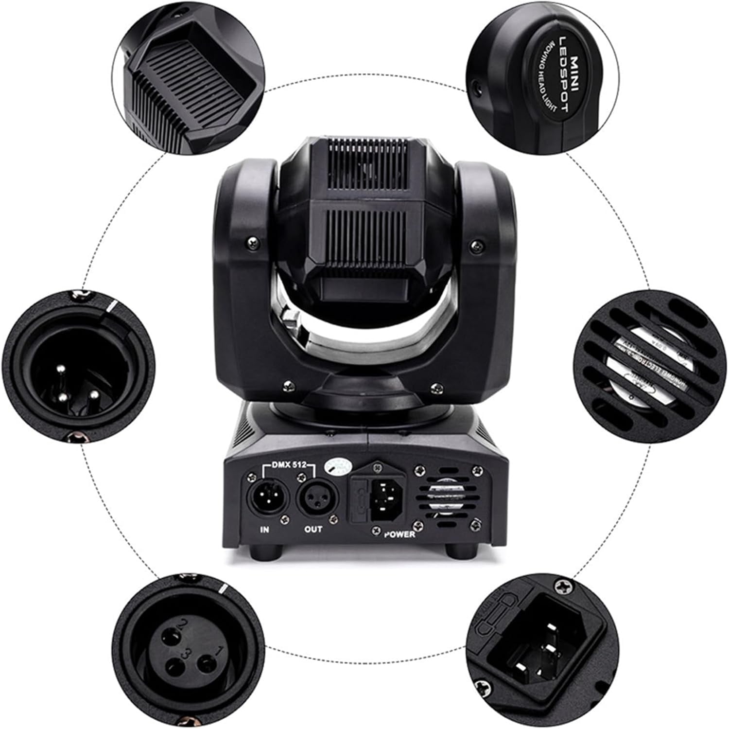Lyre LED 50W DJ - 8 Gobos et 8 Couleurs - DMX 512 - 34% de remise