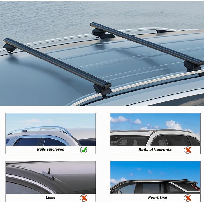 Barres de toit universelles 135 cm pour SUV - 32% de remise