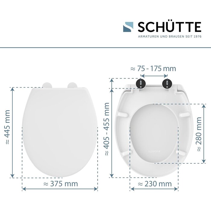 Abattant WC universel Duroplast avec frein de chute - 30% de remise