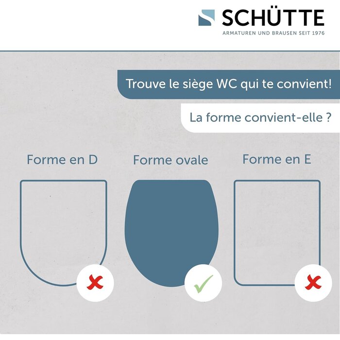Abattant WC universel Duroplast avec frein de chute - 30% de remise