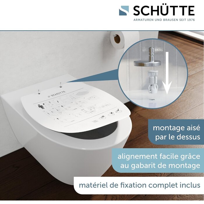 Abattant WC universel Duroplast avec frein de chute - 30% de remise