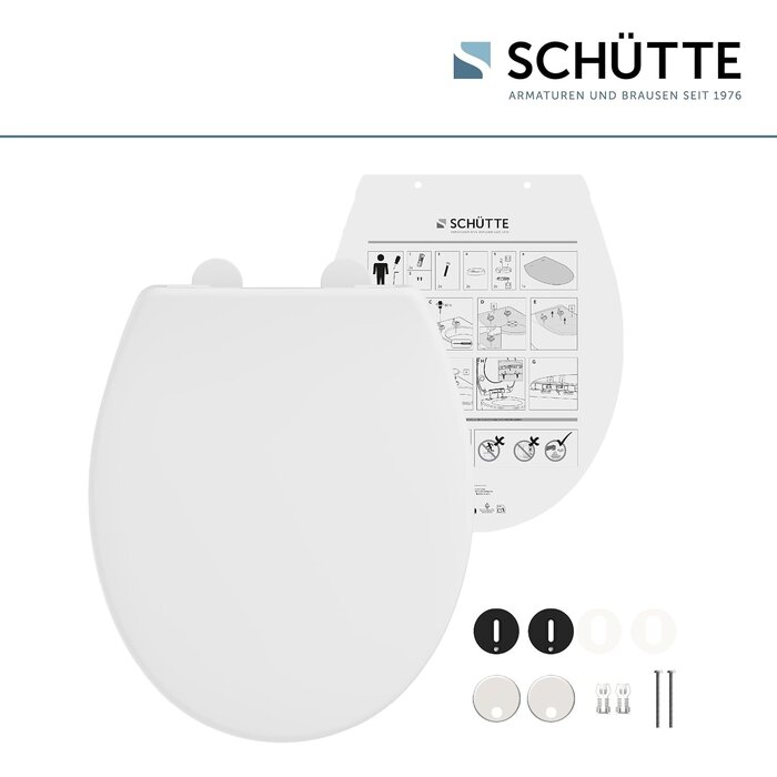 Abattant WC universel Duroplast avec frein de chute - 30% de remise