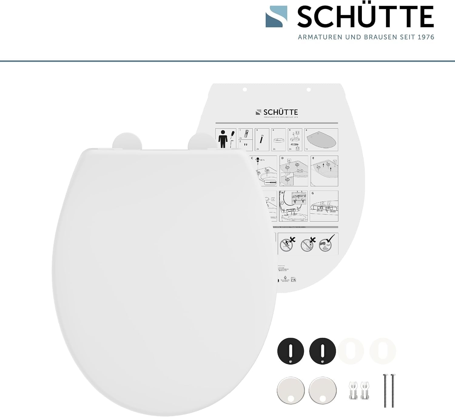 Abattant WC universel Duroplast avec frein de chute - 30% de remise