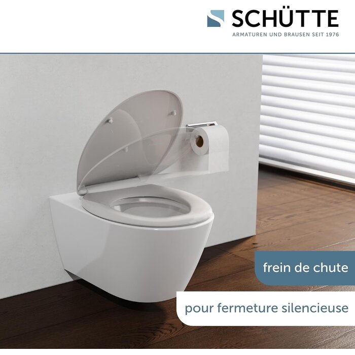 Abattant WC universel Duroplast avec frein de chute - 30% de remise