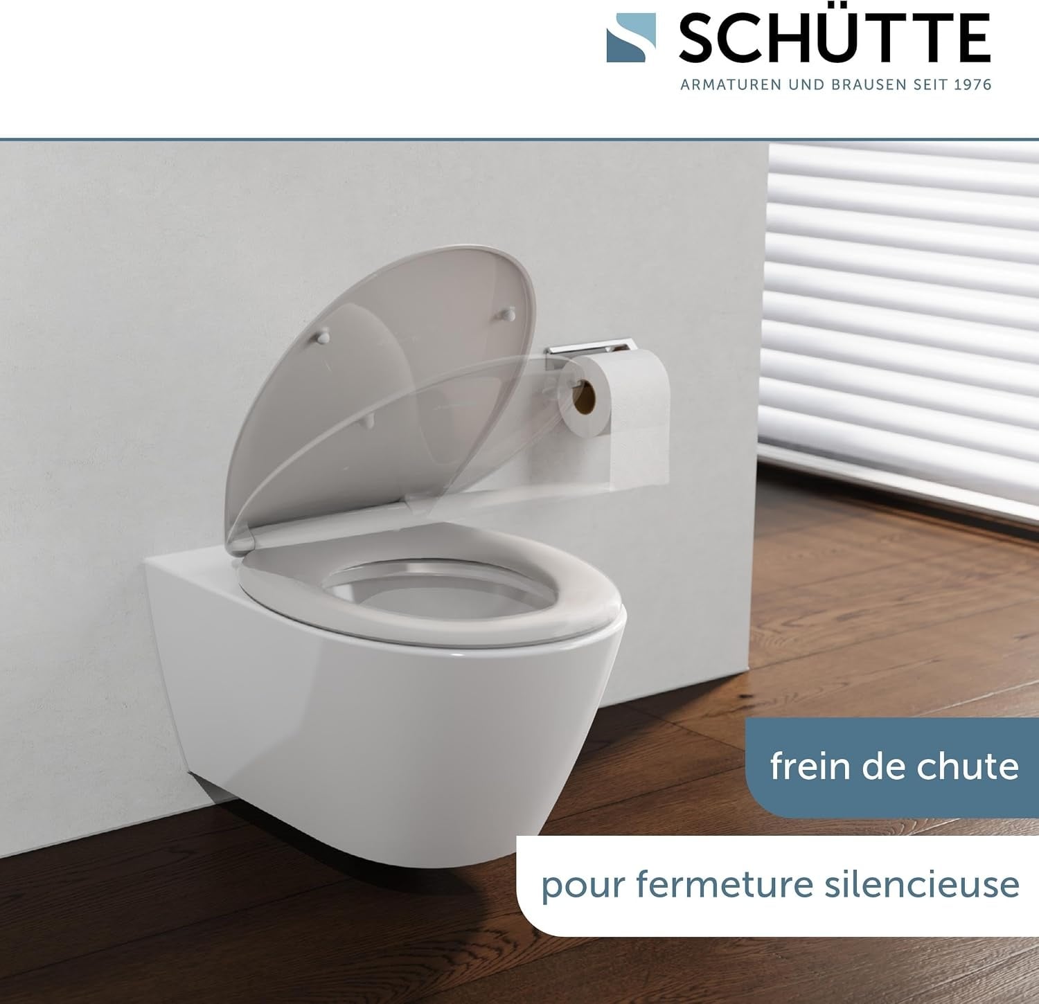 Abattant WC universel Duroplast avec frein de chute - 30% de remise