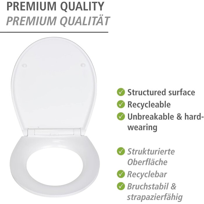 Abattant WC Bleu et Or - 32% de remise - Duroplast Antibactérien - 38x44,5 cm