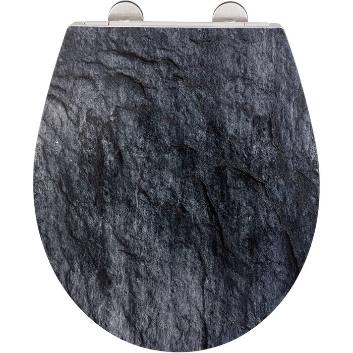 Abattant WC Bleu et Or - 32% de remise - Duroplast Antibactérien - 38x44,5 cm