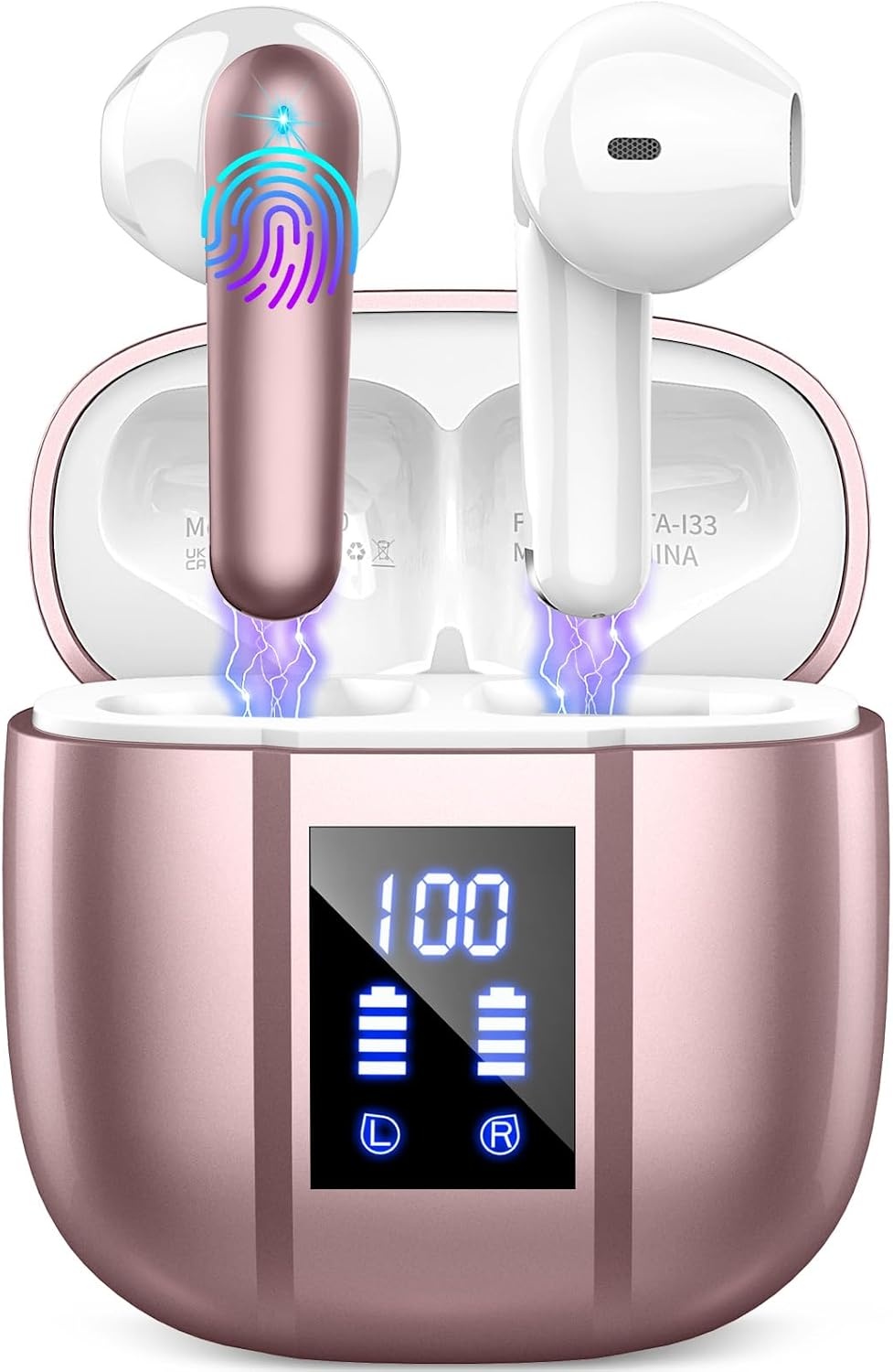 Écouteurs Bluetooth 5.4 Rose - 30% de remise - État déballé