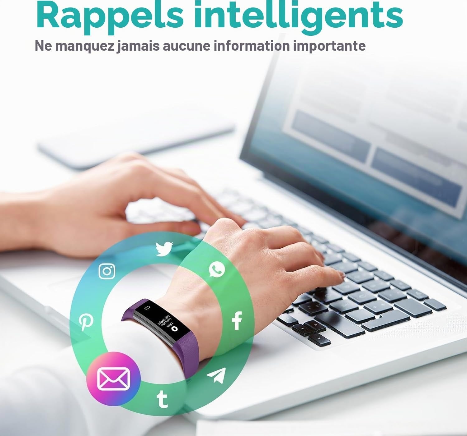 Montre connectée Fitness Tracker Zwart taille S - 32% de remise