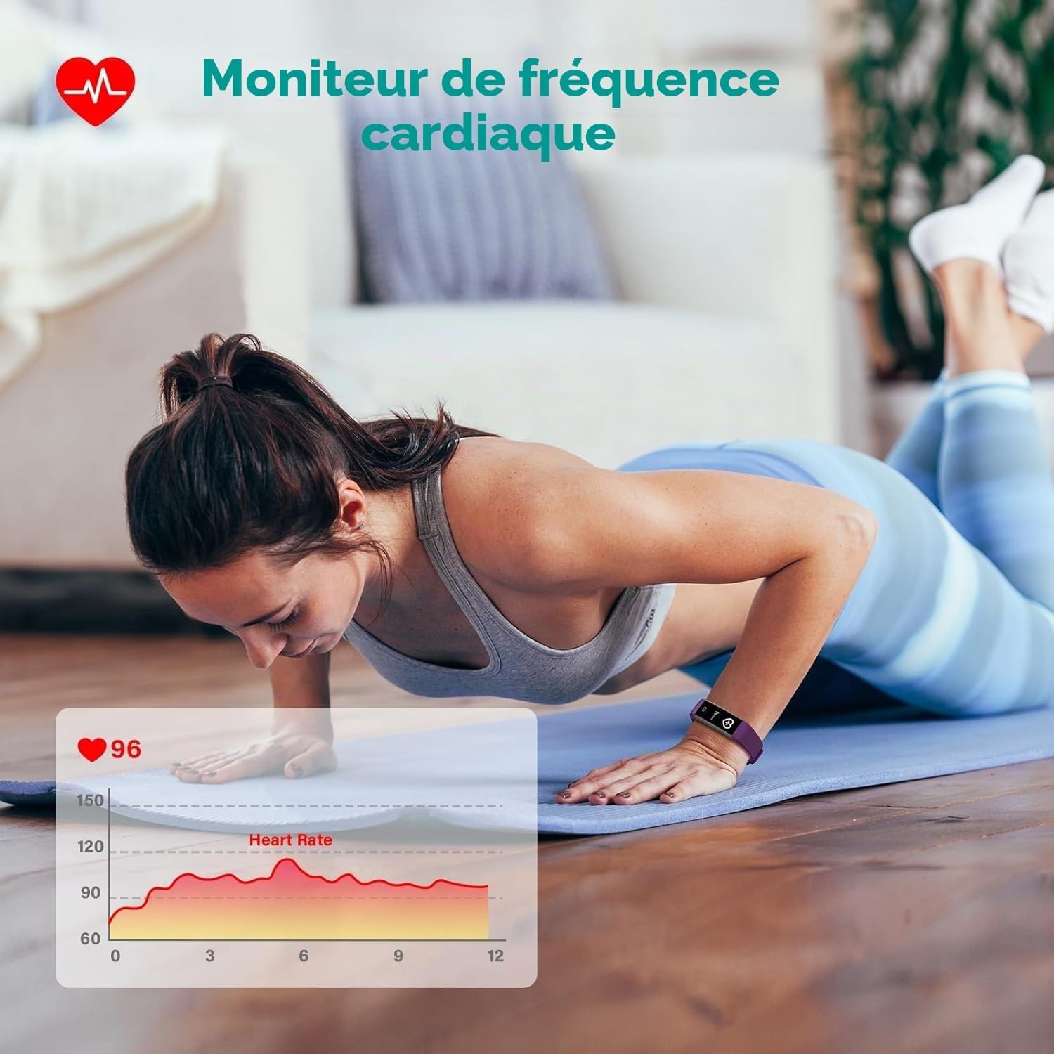 Montre connectée Fitness Tracker Zwart taille S - 32% de remise