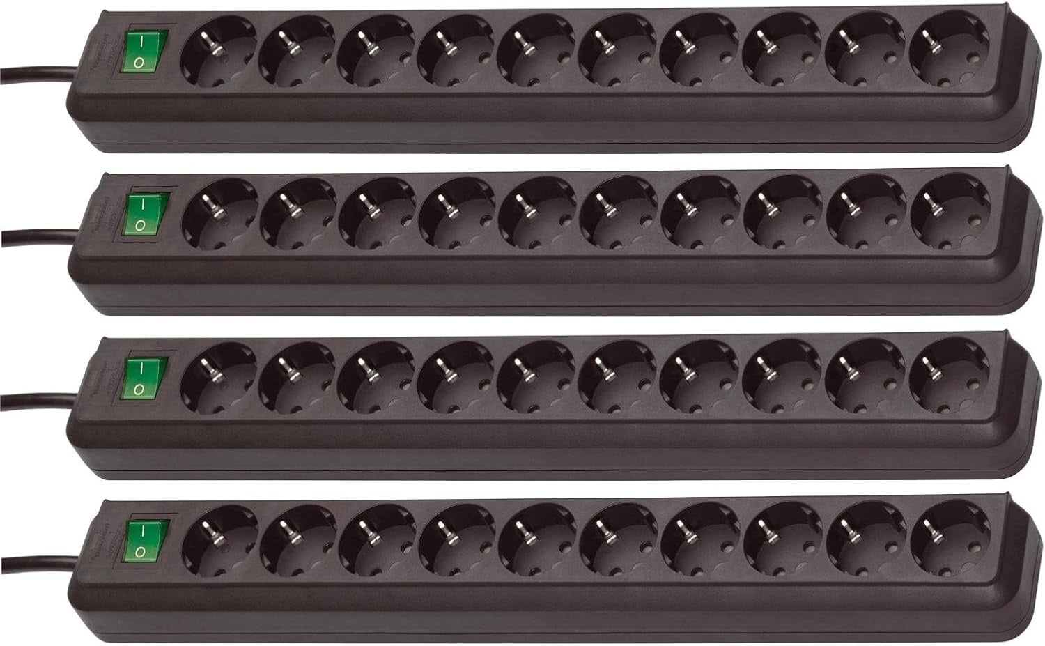 Multiprise 10 prises 3 mètres - Noir - 30% de remise