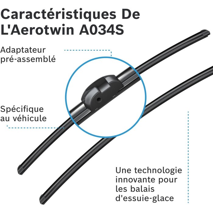 Bosch Kit essuie-glaces Aerotwin 650/650 mm - 31% de remise