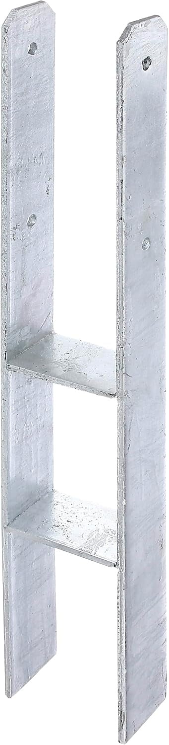 Support de poteau en H 121 mm - 800 mm - Acier galvanisé - 33% de remise