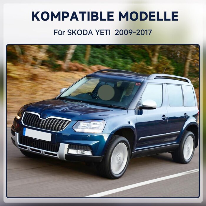 Kit 3 essuie-glaces pour Skoda Yeti (2009-2017) - 30% de remise