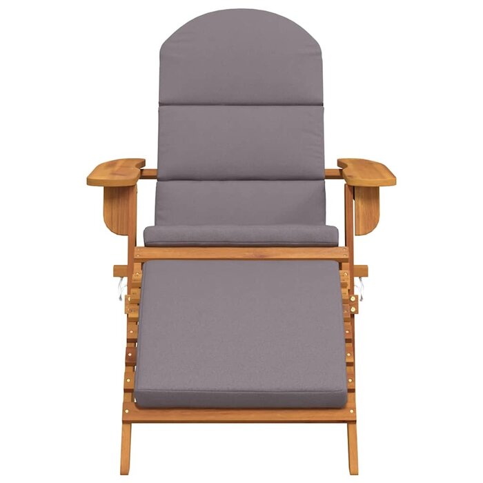 Fauteuil Adirondack en acacia avec repose-pieds - 35% de remise