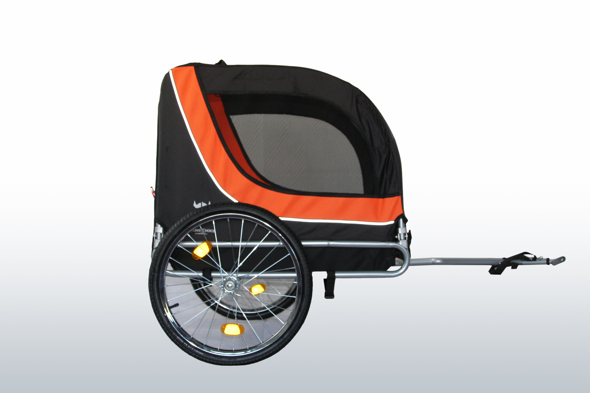 Remorque de vélo pour chien pliable - Orange/Noir - 40 kg - 34% de remise